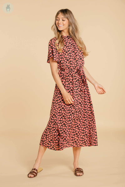 Robe à col montant (Seconde Main)-Robe-Trove-Fleuris-M-362b01f9-1a81-4545-a24a-3b24604f9702-WOMANCE