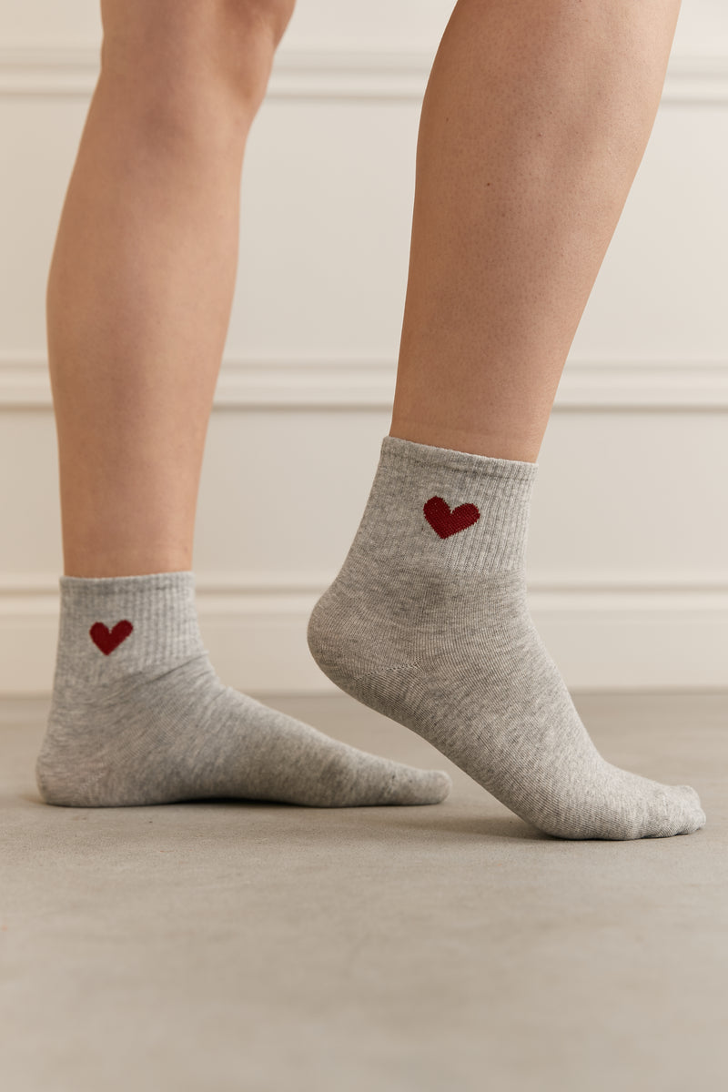 Single Heart Socks - 0099