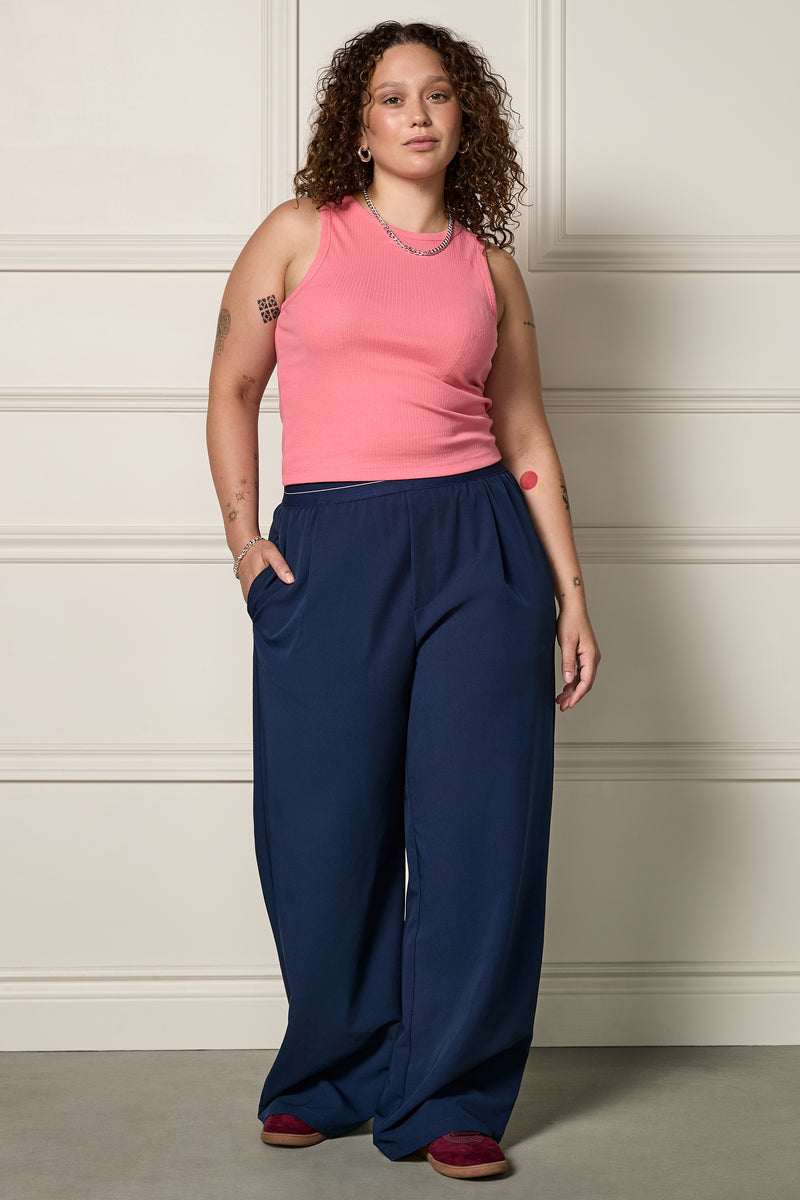 Ribbed Racerback Tank Top - 9100