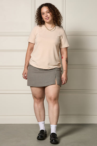 T-shirt uni col rond - 9154