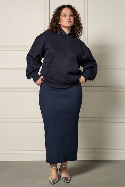 Sweater With Oversized Hood - 9113