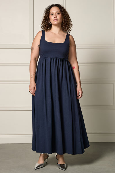 Long Square Neck Dress – 2197