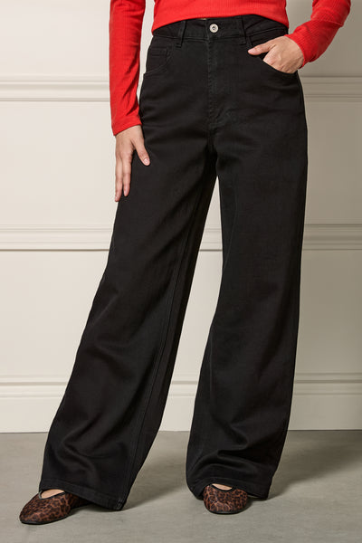 Jeans jambe large extensible - 7030