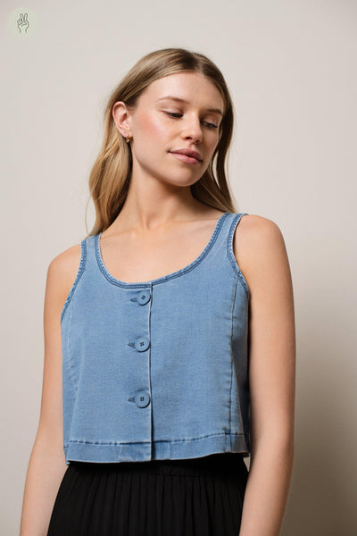 Camisole AZ059 (Seconde Main)-Camisole - Seconde main-Trove-Bleu pâle-XS-e81f5cf7-2869-4795-8a66-4d4d053784ce-WOMANCE