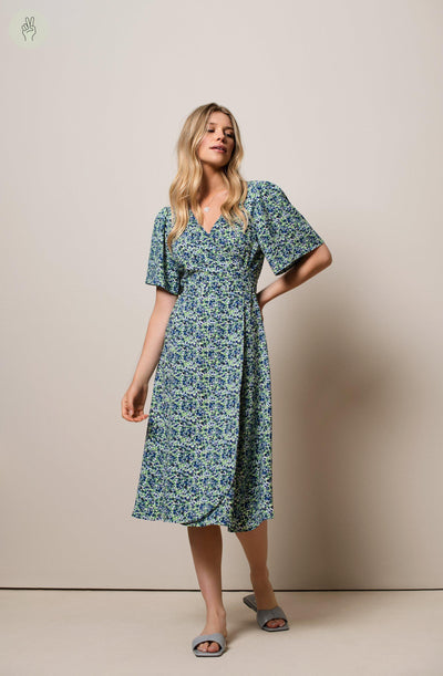 Robe AZ044 (Seconde Main)-Robe - Seconde main-Trove-Fleuris-XS-752fcfcf-e018-4230-9d26-1a079f49044e-WOMANCE