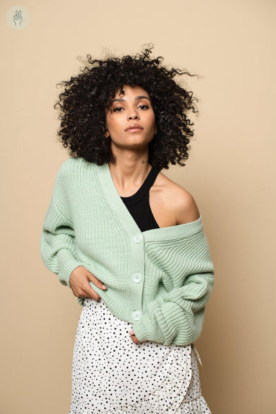 Cardigan AZ022 (Seconde Main)-Cardigan-Trove-Vert pâle-XS-831d8014-dbb0-403a-8539-233ff9fe9e60-WOMANCE