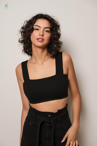 Camisole courte AZ072 (Seconde Main)-Camisole - Seconde main-Trove-Noir-S-a1531d34-1396-4f78-8055-45cab55e87be-WOMANCE