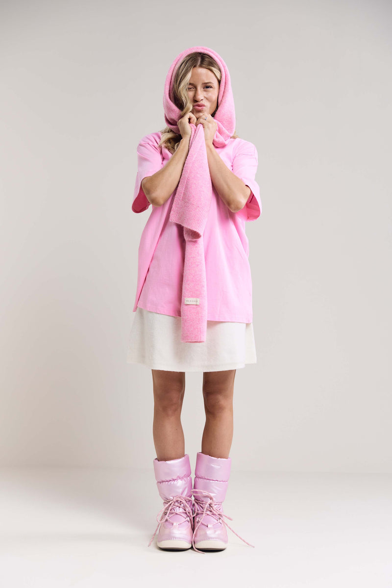 Foulard chiné à rebord côtelé - A0273