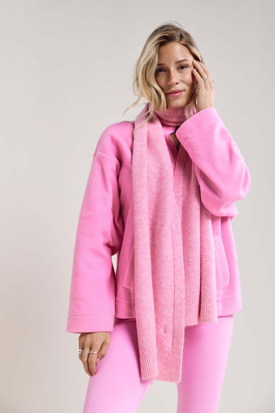 Foulard chiné à rebord côtelé - A0273