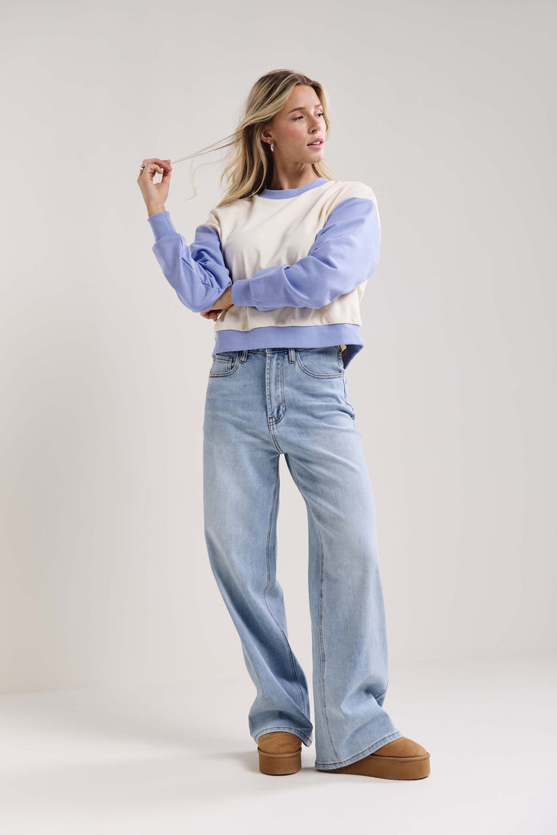 Fleece Round-Neck Sweater - 9173