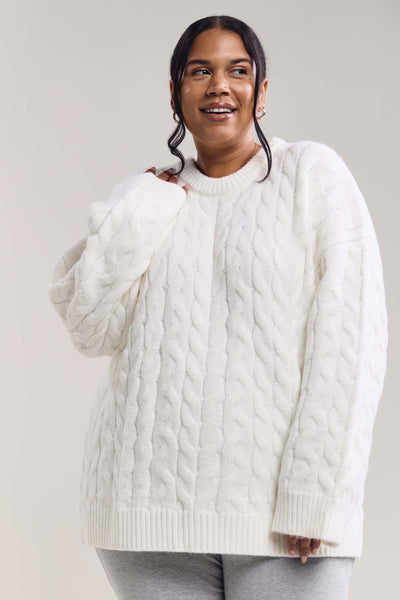 Chandail en tricot à câbles - 8149