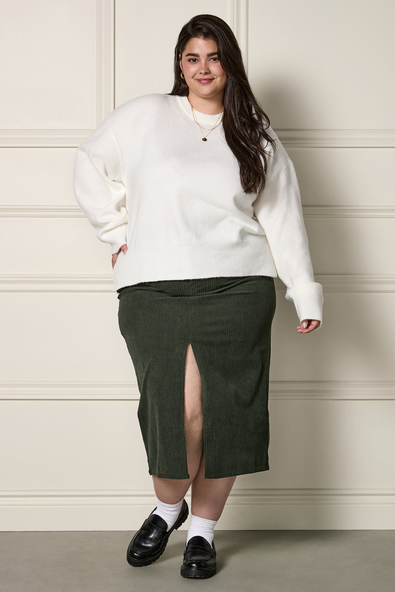 Long Corduroy Skirt - 6065