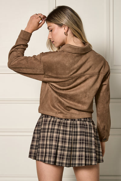 Faux Suede Jacket - 3026