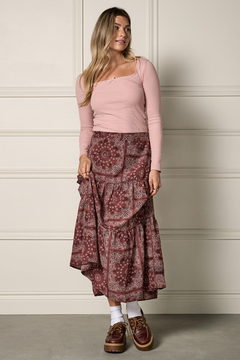 Long Flowy Skirt - 6063