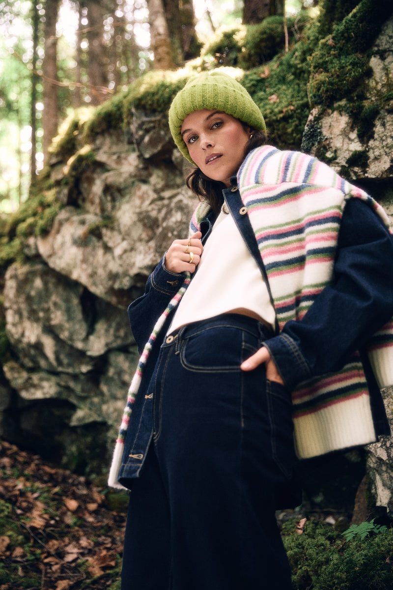 Jeans taille haute - 7041