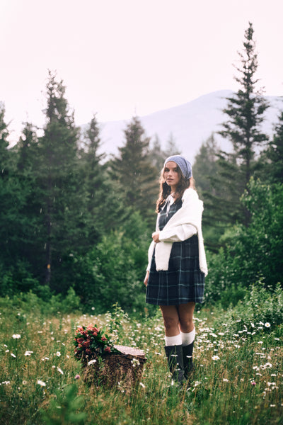 Plaid Mini Dress - 2206