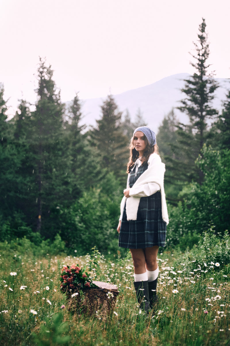 Plaid Mini Dress - 2206