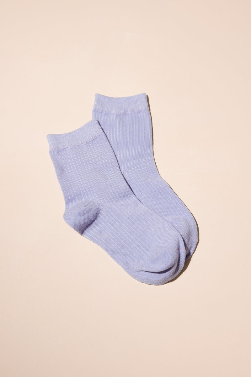 Ribbed Ankle Socks - A0163