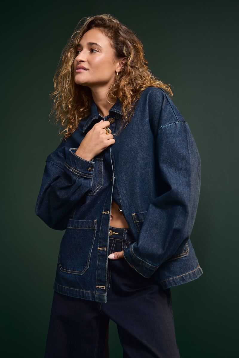 Dark Denim Jacket - 7042