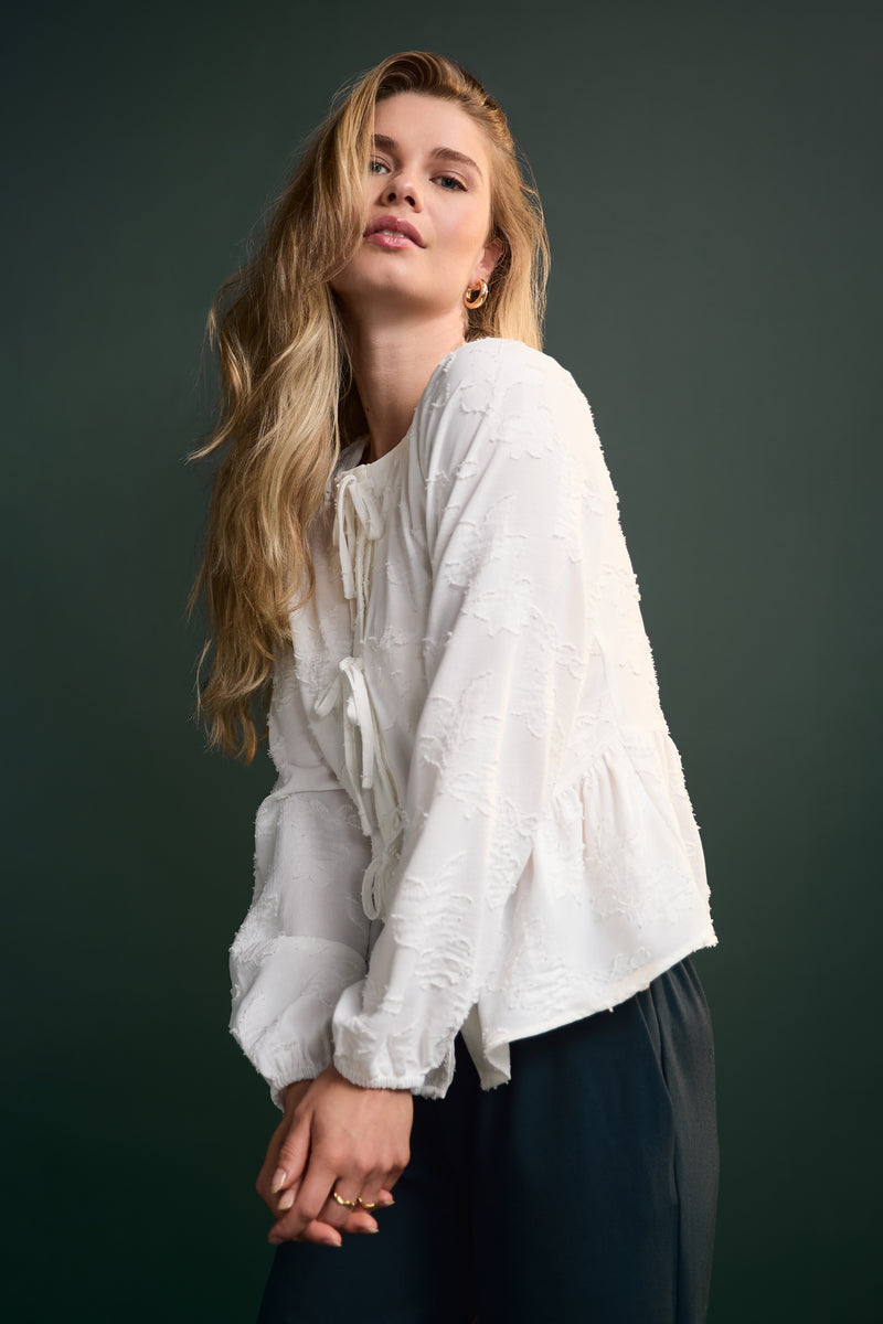 Chemise texture florale - 4084