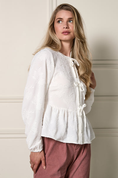 Chemise texture florale - 4084