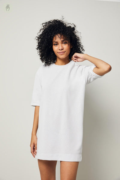 Robe pyjama AZ276 (Seconde Main)-Robe - Seconde main-Trove-Cendré-S-e921779f-2f61-4836-b01d-748bac5f00ad-WOMANCE