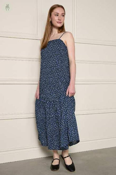 Robe mi-longue coupe droite - 2193 (Seconde Main)-Robe - Seconde main-Trove-Noir-S-70b4c043-2bee-4d37-9134-517c38885347-WOMANCE