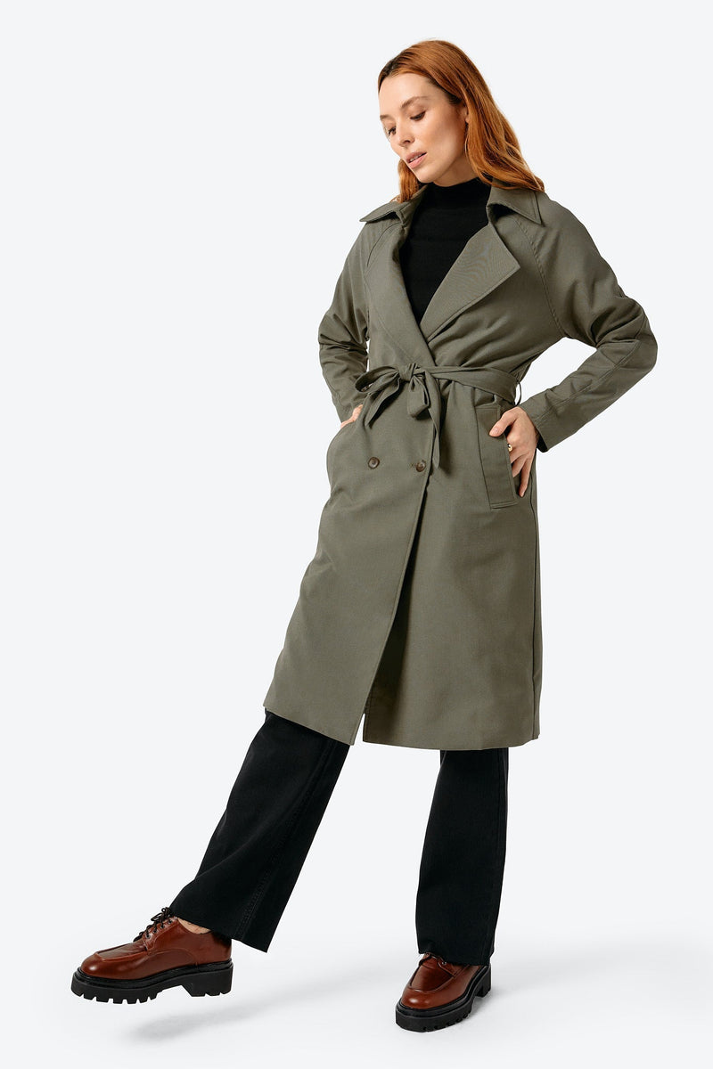 Trench coat 1009 WOMANCE Kaki XXS